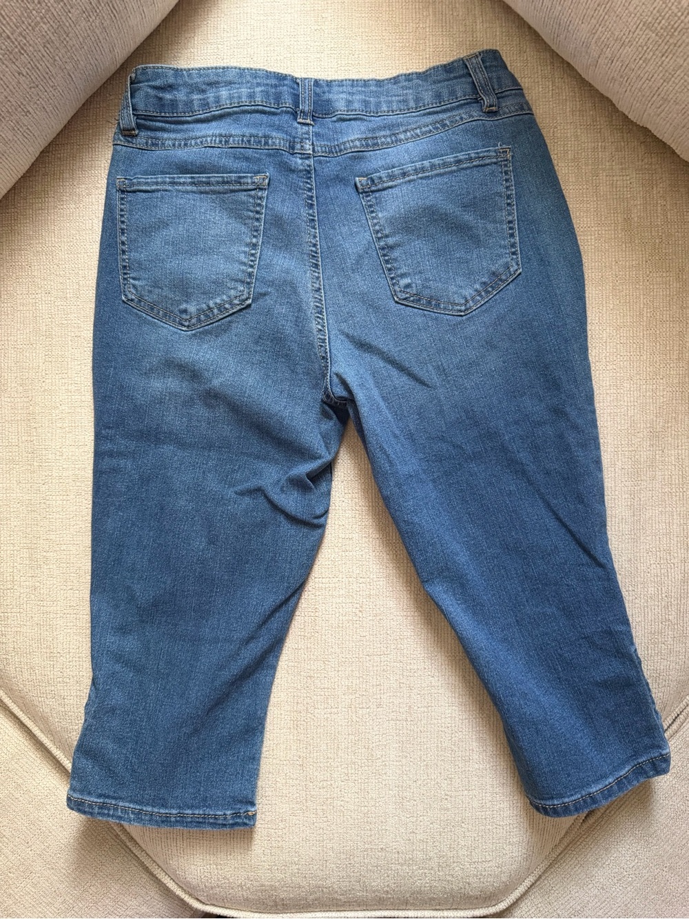 d. jeans Blue Ankle-Length Lace-Up Hem Cropped Jeans - Picture 2 of 5